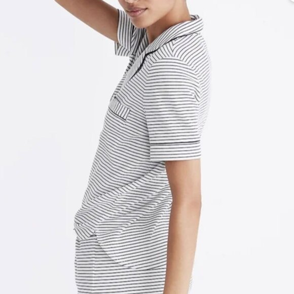 MADEWELL Striped Short Sleeve Button-Up Shirt - Picture 3 of 7